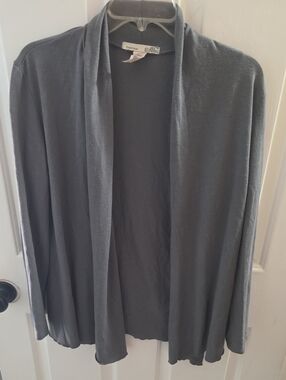 Ensemble Gray Open-Front Cardigan
